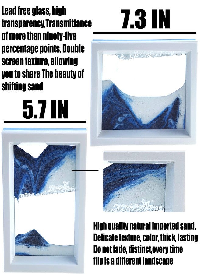 FKYTION Liquid Motion Bubbler & Diamond Shaped Penguin Liquid Timer and Moving Sand Art Picture Pack of 3 Activity Calm Relaxing Desk Toys Voted Best Gift! - Image 3